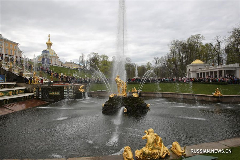 В Петергофе открылся сезон фонтанов