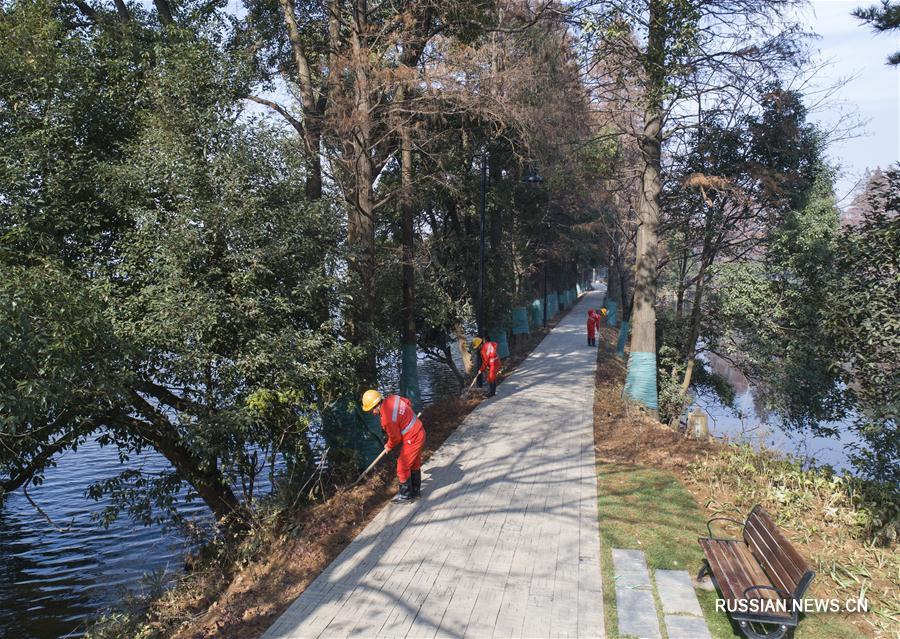 В Ухане скоро откроется второй отрезок "зеленой дорожки" на озере Дунху