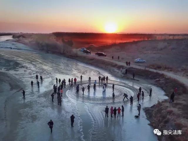 ?Загадочный ледяной диск? появился на Северо-Востоке Китая