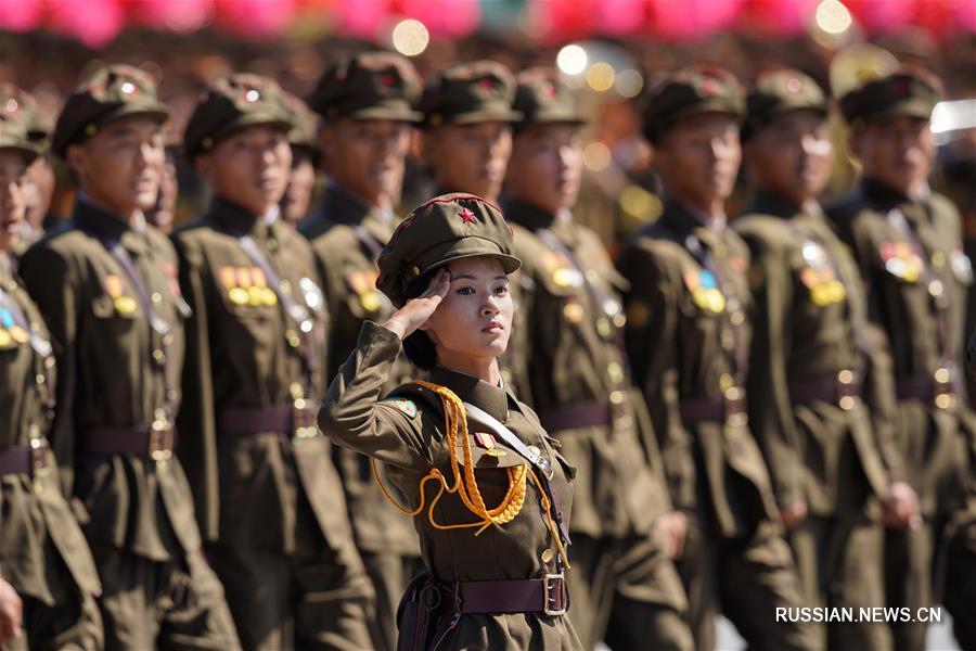 В Пхеньяне прошел военный парад по случаю 70-й годовщины основания КНДР