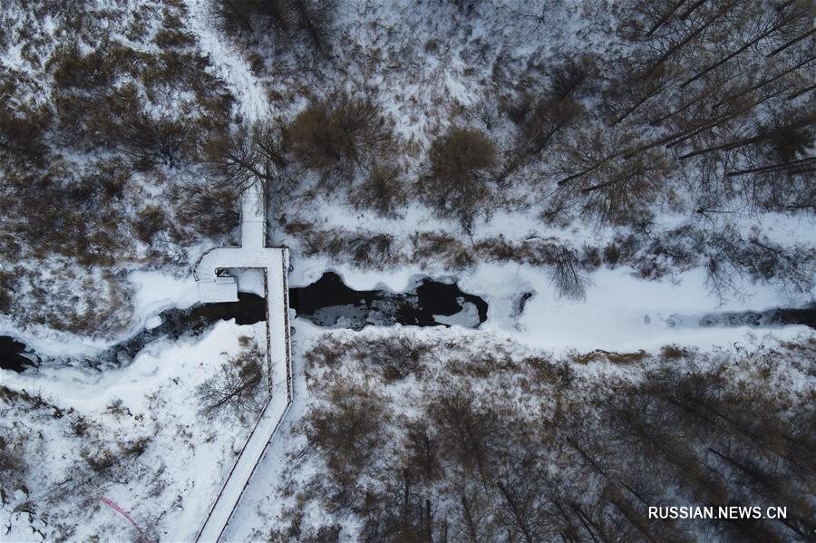 "Самый холодный городок Китая" в зимние дни