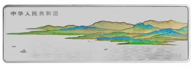 В Китае выпустят памятные монеты c изображением фрагмента картины ?Горы и воды на тысячу ли?